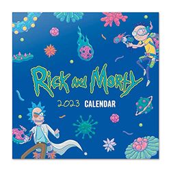 Grupo Erik, Calendario Rick y Morty 2023, Calendario 2023 pared con certificado FSC, Calendario mensual, 30x30 cm, Producto con licencia oficial, CP23015