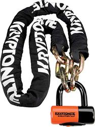 Kryptonite 999522 New York Chain 1217 (12Mm X 170Cm) with Evs4 Disc 14Mm Shackle Locks, Standard Size,Black