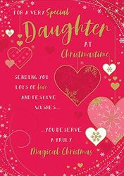 Tarjeta de Navidad clásica para hija, 10 x 7 pulgadas – Piccadilly Greetings