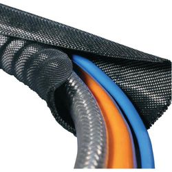 Gaine tressée HellermannTyton Twist-In 32 170-01007 noir polyester 29 à 32 mm Marchandise vendue au mètre