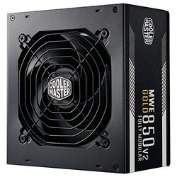 Cooler Master MWE 850 Gold V2 Fully Modular PSU (UK Plug) - 80 PLUS Gold 850W Power Supply Unit, Flat Black Cabling, 120mm HDB Fan, High-Temperature Threshold - 5 Year Warranty