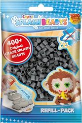 Craze Splash Beadys Perlas de Agua para niños, Paquete de Recambio Color Gris 400 Piezas, hazlo tu Mismo, Cuentas de Agua sin Plancha, Refill Cuentas para Pegar, 11904