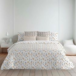 BELUM | Copripiumino per letto da: 80 (140 x 200 cm) | Tessuto: 100% cotone organico. 175 fili. Certificato Oeko-Tex | Modello: Alkamar