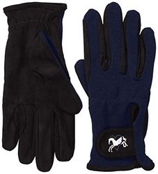 Riders Trend 1007064 Gants d'équitation - Noir/Bleu - S