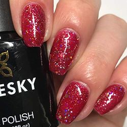 Bluesky Red Chunky Glitter Merlot Red - BLZ12 - UV / LED FOAK OFF GEL ROLON NOT NOI