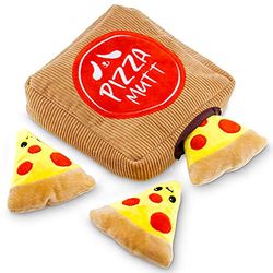 Huisdier Craft meerdelige hondenspeelgoed- pizzadoos, 4 Piece Set, 8745EC, Transparant