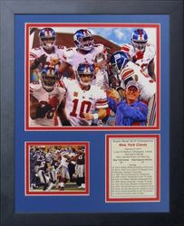 Legends Never Die "2011 New York Giants super Bowl Champions cornice foto collage, 11 x 35,6 cm