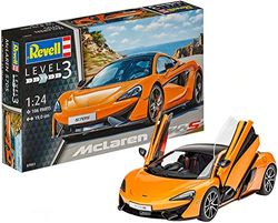 Revell Modelbouwpakket Auto 1:24 - McLaren 570S in schaal 1:24, niveau 3, getrouwe replica met veel details, 07051