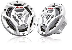 Jvc CS-DR6201MW Altavoces Marinos de 2 vías de 160mm | Altavoces Coaxiales para Barco con Frecuencia de Respuesta 60-18400 Hz y Nivel de Presión del Sonido 87dB/WM. Cono Woofer de Mica Carbón