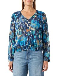 s.Oliver Damesblouse met lange mouwen, blauw 32, blauw, 32