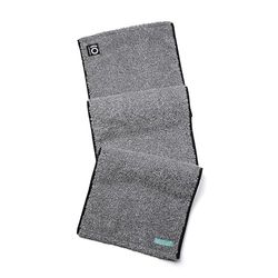 FACESOFT Eco Sweat Active Charcoal Towel - Actieve houtskool doordrenkt - trekt oliën en gifstoffen van de huid - Zachte en absorberende katoenen oefenhanddoek - trainingshanddoek voor zweet