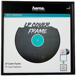 Hama Frame voor Vinyles (voor 33 omwentelingen, aluminium, 31,5 x 31,5 cm), zwart