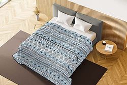 Italian Bed Linen Basic Zomer Gedrukt Quilt, 200x240cm, Indie, DOUBLE