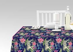 Doge Milano Nappe avec impression numérique, 100% Made in Italy Nappe antidérapante pour salle à manger, lavable et antitache, Modèle Hermes - Romina, cm 180x140