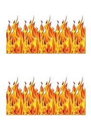 Beistle S00899AZ2 Flame Backdrop 2 Piece, Plastic, Multicolor