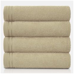GC GAVENO CAVAILIA Lot de 4 Grandes Serviettes de Bain en Coton égyptien très absorbantes, très Douces, à séchage Rapide, 450 g/m², lavables, 75 x 135 cm