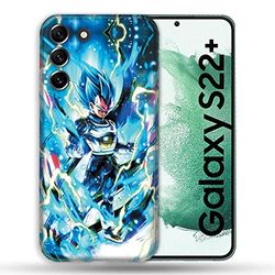Beschermhoes voor Samsung Galaxy S22 Plus Manga Dragon Ball Vegeta blauw