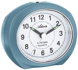 Atlanta Wekker analoog blauw 1593-5