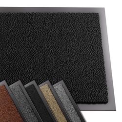 VOUNOT® Zerbino Ingresso Casa da Esterno, Tappeto Entrata Interno, Resistente Sporco, Antiscivolo e Essorbente, 40x60 cm, Nero