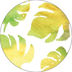 Bonateks, Round Digital Printed Mouse Pad, Non-Slip Base, for Office and Home, Diameter:22cm