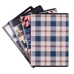 gimboo Quaderno scolastico/formato A5 80/80 fogli a quadretti/misto, confezione da 4 pezzi, motivi assortiti/per bambini per la scuola elementare, con bordo/biglietti bianchi/blu a quadretti