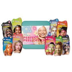 7th Heaven Perfect Peel Off Face Mask Gift Set in Tin (Contains 9 Peel Off Face Masks) Pamper Gifts for Women & Girls - Genuine 7th Heaven Skincare Set
