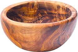 Utopia Olive Wood Presentation, JMP001-000000-B01006, Round Bowl 4.75" (12cm) 11oz (31cl) (Box of 6)
