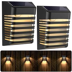 AYCLIF Lampe Solaire Exterieur, Imperméable Lumiere Solaire LED Exterieur, Lumières Solaires de Terrasse à Double Mode pour Décoration de Jardin, Patio, Cour, Allée, Piscine, Porche(Lot de 6)