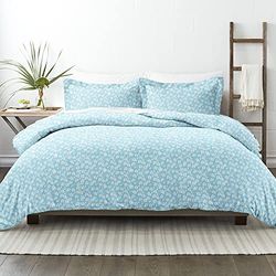 ienjoy Home 3-delige Wheatfield Patterned Home Collection Premium Ultra Soft Dekbedovertrek Set, Twin, Lichtblauw