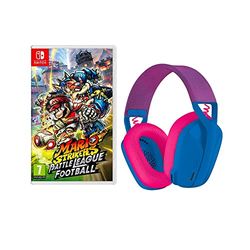 Mario Strikers Battle League Football per Nintendo Switch + Logitech G435 LIGHTSPEED Cuffie Gaming Wireless Bluetooth, Blu