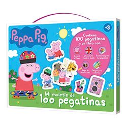 MALETIN 100 PEGATINAS PEPPA PIG