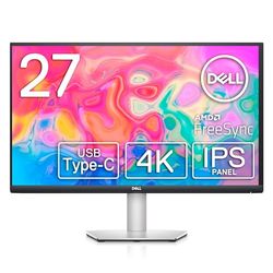 Dell S2722QC USB-C 27" 4K UHD (3840x2160) Monitor, 60Hz, IPS, 4ms, AMD FreeSync, 99% sRGB, HDR, Ingebouwde Luidsprekers, USB-C, 2x HDMI, 2x USB, 3 Jaar Garantie, Zilver