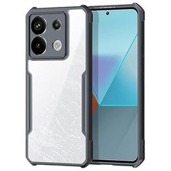 Tumundosmartphone Reinforced Transparent Case with Black Edge for Xiaomi Redmi Note 13 5G