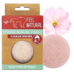 Konjac - Esponja para cara con flor de cerezo – Feel natural