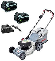 IKRA cortacésped mulching a batería IAM 40-4625S, Transmisión de la rueda TwinPower, incl. 2x40V batería y cargador, ancho de corte 46cm