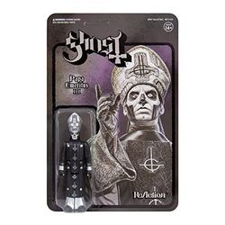 Super7 Ghost Papa Emeritus III (Serie Negra) - Figura de acción Fantasma de 3.75 Pulgadas con Accesorio, coleccionables de Metal Pesado y Juguetes Retro