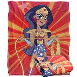 SUPERHERO GIRLS DC Silky Touch Super Soft Throw Blanket 152 x 127 cm
