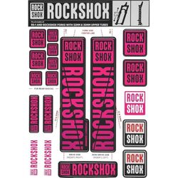 ROCKSHOX Rock Shox adesivo RS-1 e steli 30/32 magenta, unissexo-adulto, preto, tamanho único
