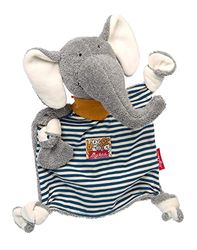 Sigikid 39378 - Manta de Peluche para niños y niñas, diseño de Elefante, Color Gris y Azul