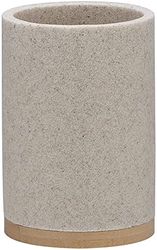 Sealskin Grace Toothbrush Holder, Polyresin, Sand, 7.3 x 10.6 x 7.3 cm