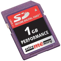 Extrememory Secure Digital (SD) 1024 MB (1 GB) höghastighet (66x) minneskort