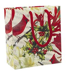 Clairefontaine - Ref 211762C - British Christmas Supreme Small Gift Bag (Single Bag) - 12 x 4,5 x 13,5 cm in grootte - Geschikt voor kerstcadeaus & cadeautjes