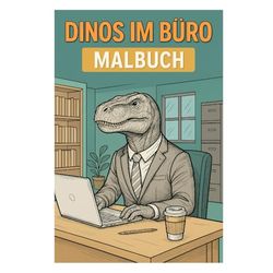 Dinos im Büro Malbuch: Humorvolle Ausmalbilder für entspannte Pausen