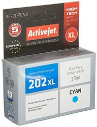 ActiveJet Cartuccia di inchiostro AE-202CNX (ricambio per Epson 202XL H24010; Supreme; 12 ml; ciano)