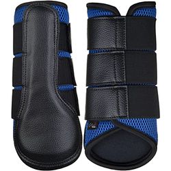 HKM Breath Cloches pour sabots Bleu roi/noir Taille S