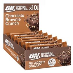 Optimum Nutrition Chocolate Brownie Crunch Protein Bar, 10 x 65 g