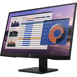 HP P27h G4 Monitor con Casse Audio, Schermo 27" FHD IPS, Risoluzione 1920 x 1080, Tempo Risposta 5 ms, Regolazione Inclinazione, Altezza, Pivoting, Antiriflesso, DisplayPort, HDMI, VGA, Nero