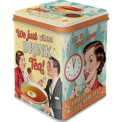 Nostalgic-Art Retro Teedose Tea & Cookies-Idea Regalo per Gli Appassionati di Nostalgia, Conservazione per tè Sfuso e bustine di, Design Vintage, 100 g