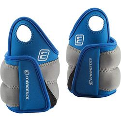 ENERGETICS el Dedo Pulgar. Peso Manguito, Color Azul y Gris, tamaño 1 kg, 0.5, 11.5 x 11.5 x 11.5centimeters
