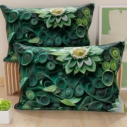 PETTI Artigiani Italiani - Par de Fundas de Almohada 50x70 cm, Pareja de Funda de Cojín Motivo Floral, 100% Microfibra Hipoalergénica, Paquete de 2, Made in Italy